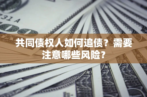武汉共同债权人如何追债？需要注意哪些风险？
