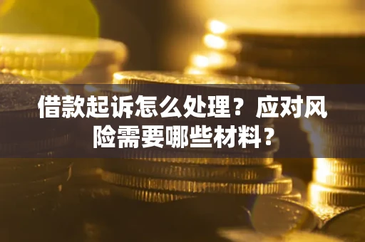 武汉借款起诉怎么处理？应对风险需要哪些材料？