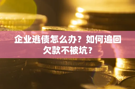 武汉企业逃债怎么办？如何追回欠款不被坑？