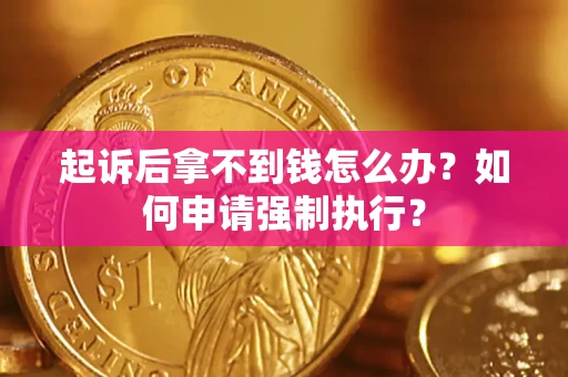 武汉起诉后拿不到钱怎么办？如何申请强制执行？