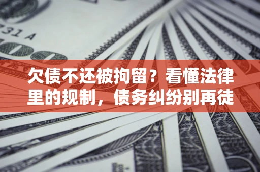 武汉欠债不还被拘留？看懂法律里的规制，债务纠纷别再徒劳奔波