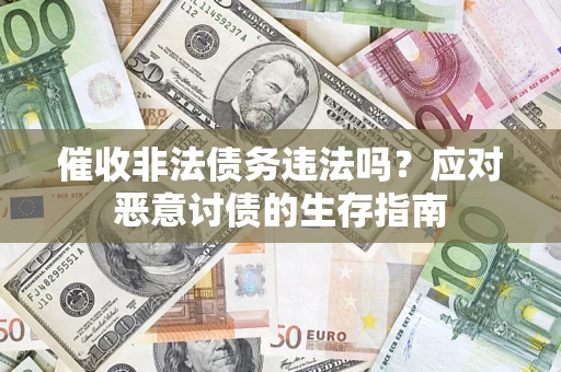 武汉催收非法债务违法吗？应对恶意讨债的生存指南