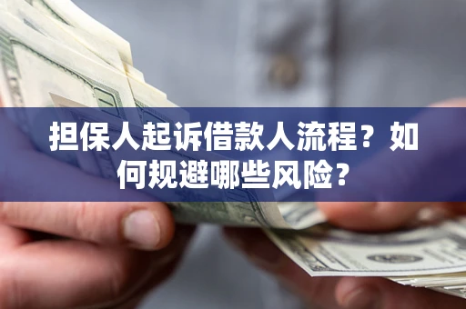 武汉担保人起诉借款人流程？如何规避哪些风险？