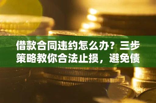 武汉借款合同违约怎么办？三步策略教你合法止损，避免债务危机升级